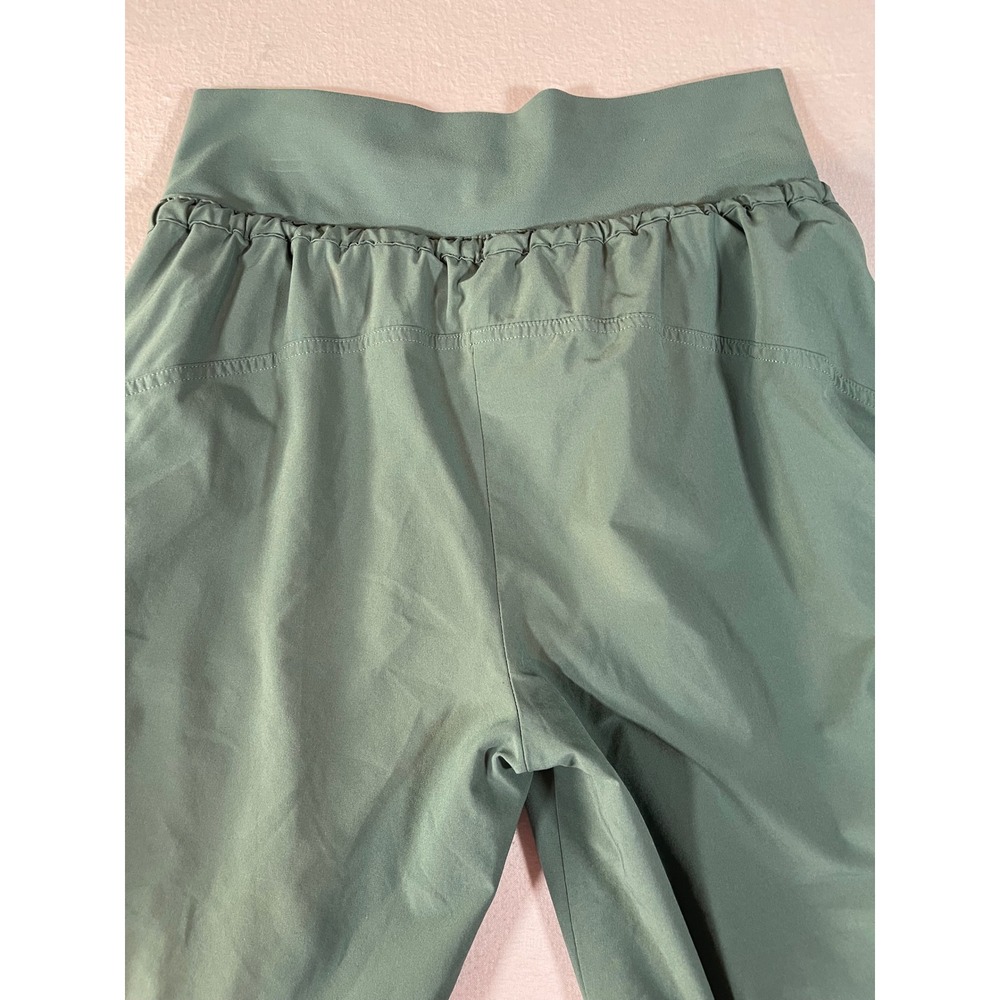 Athleta Attitude Lined Pants Green Ruched Jogger Trousers Size S - Picture 14 of 15